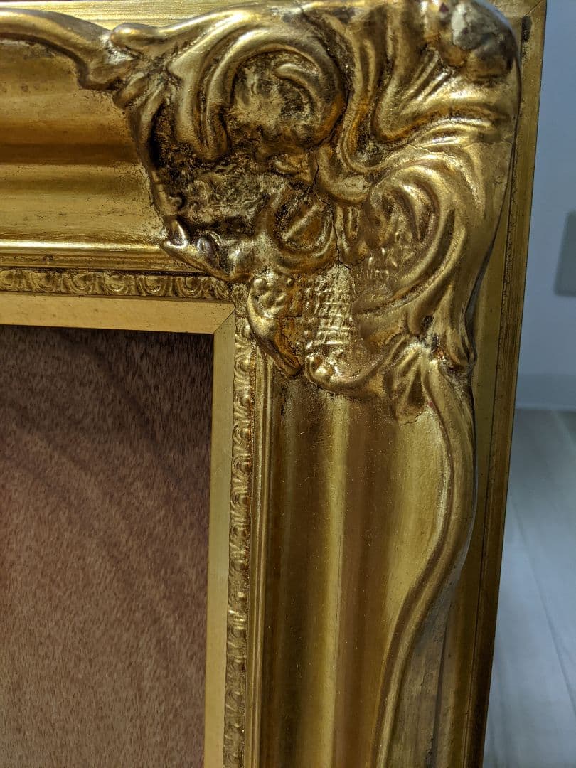 油絵　額縁　額装　ゴールド　アンティーク