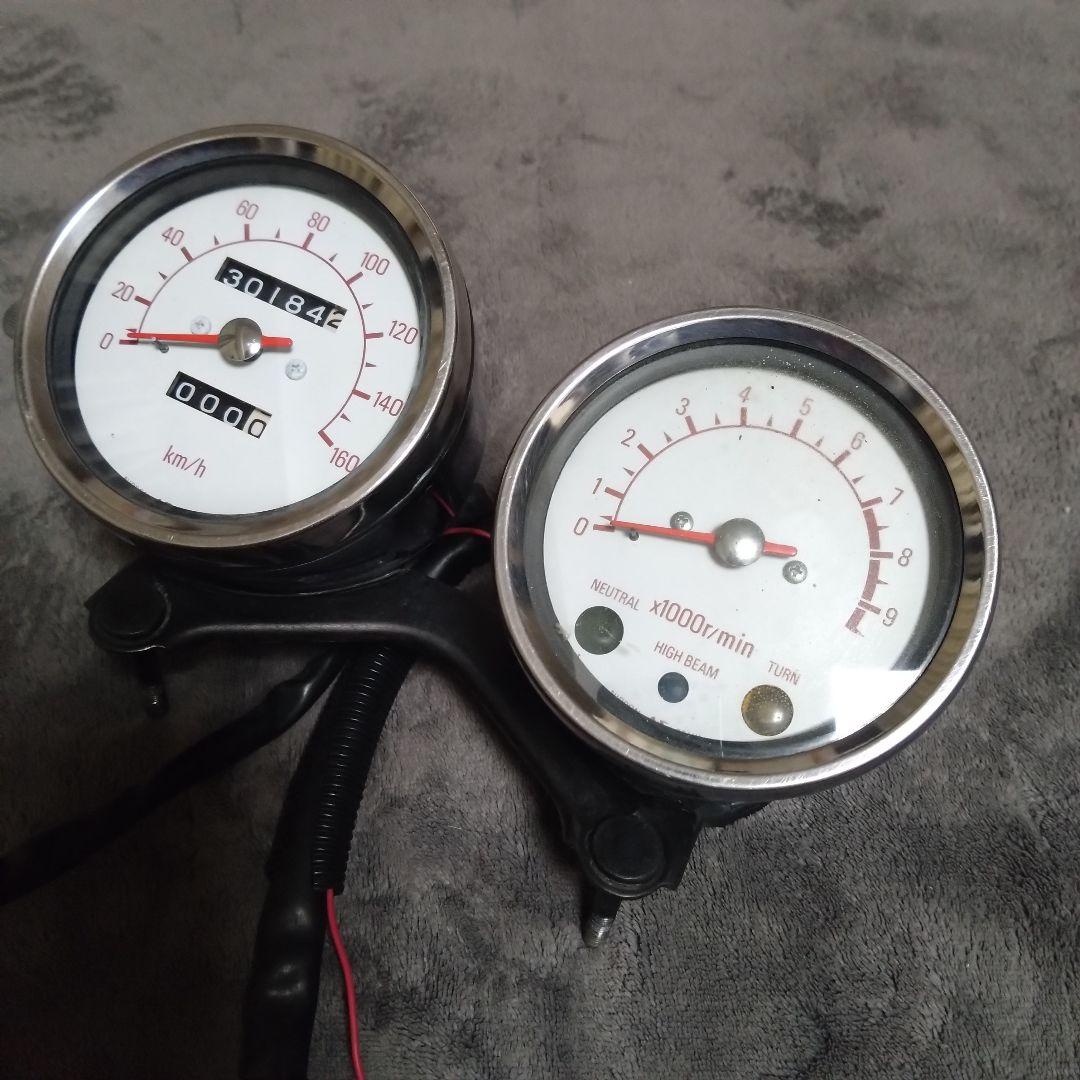 YAMAHA SR400 純正メーター 実動取り外し