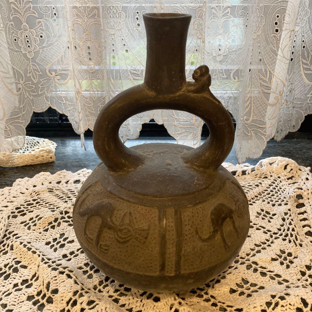 中南米古美術　発掘品　酒器？