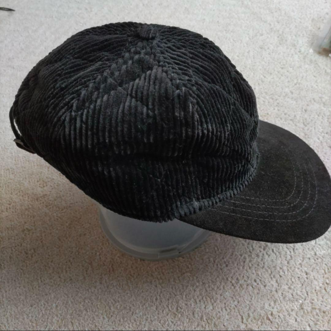 90s白タグUSA製 エディバウアーキャップ　コーデュロイ　黒