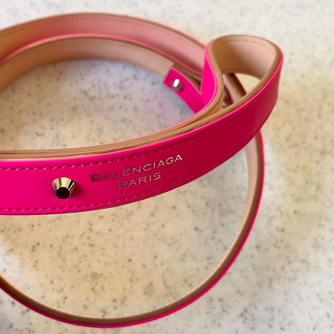 【レア】BALENCIAGA PARIS バレンシアガ ピンクレザーリード