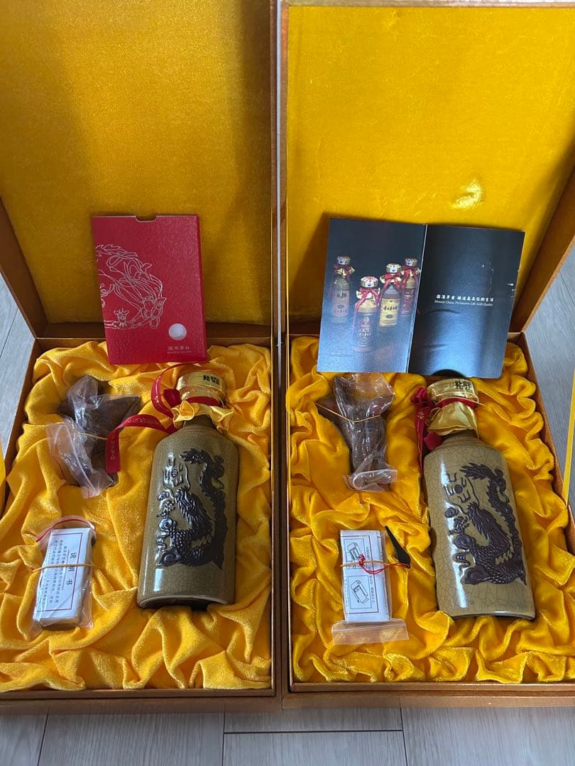 30年　希少、マオタイ酒、未開封　500ml 53％VoL、2本セット　陶瓶