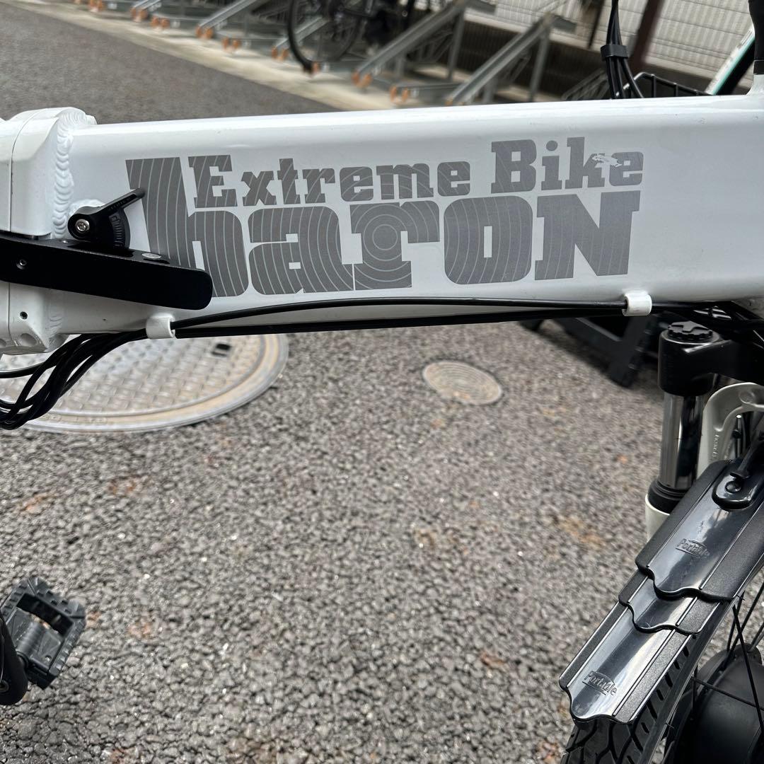 とび　電動アシストバイク　baron バロンX20 ホワイト