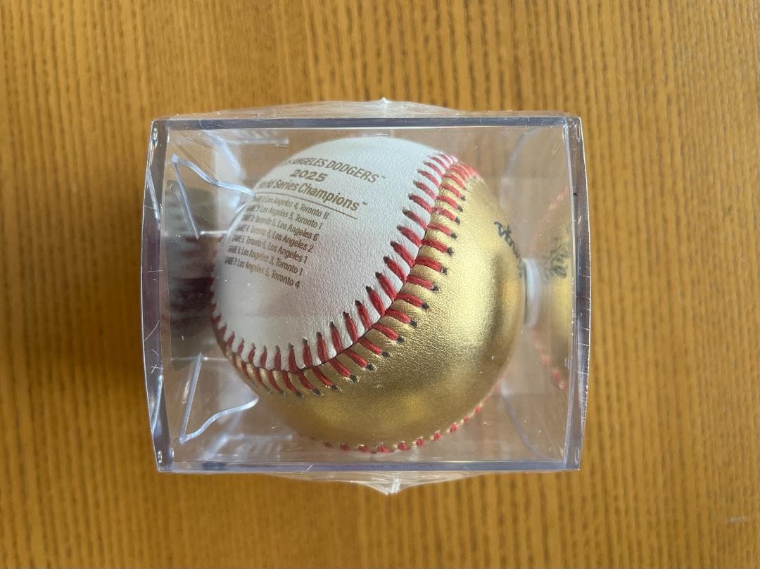 ドジャース MLB ワールドシリーズ 2025 優勝 ロゴ入り ボール