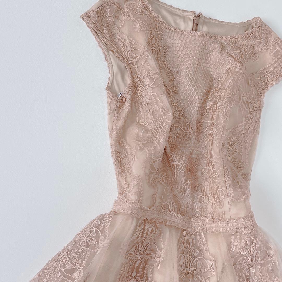 美品✨ TADASHI SHOJI レース チュール ドレス ワンピース