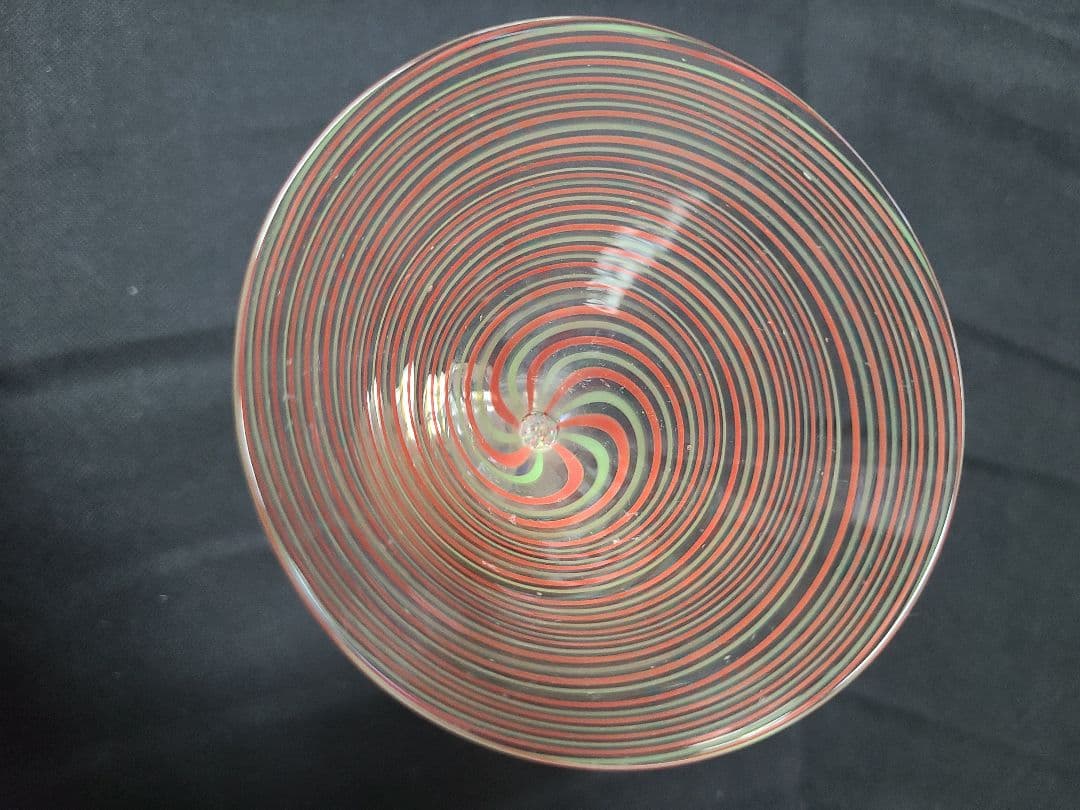 オーストリアビミエ工房アンティークフィギュア入りグラス