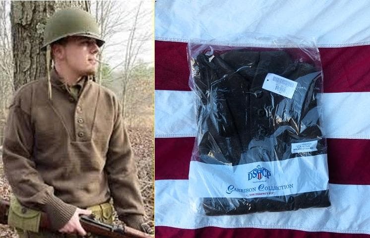 2004 デッド 米軍実物 ５ボタンセーター Ｍ DSPC ヘンリーネック 92