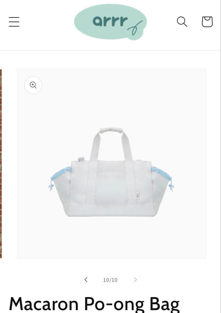 arrr ハグキャリーバッグ