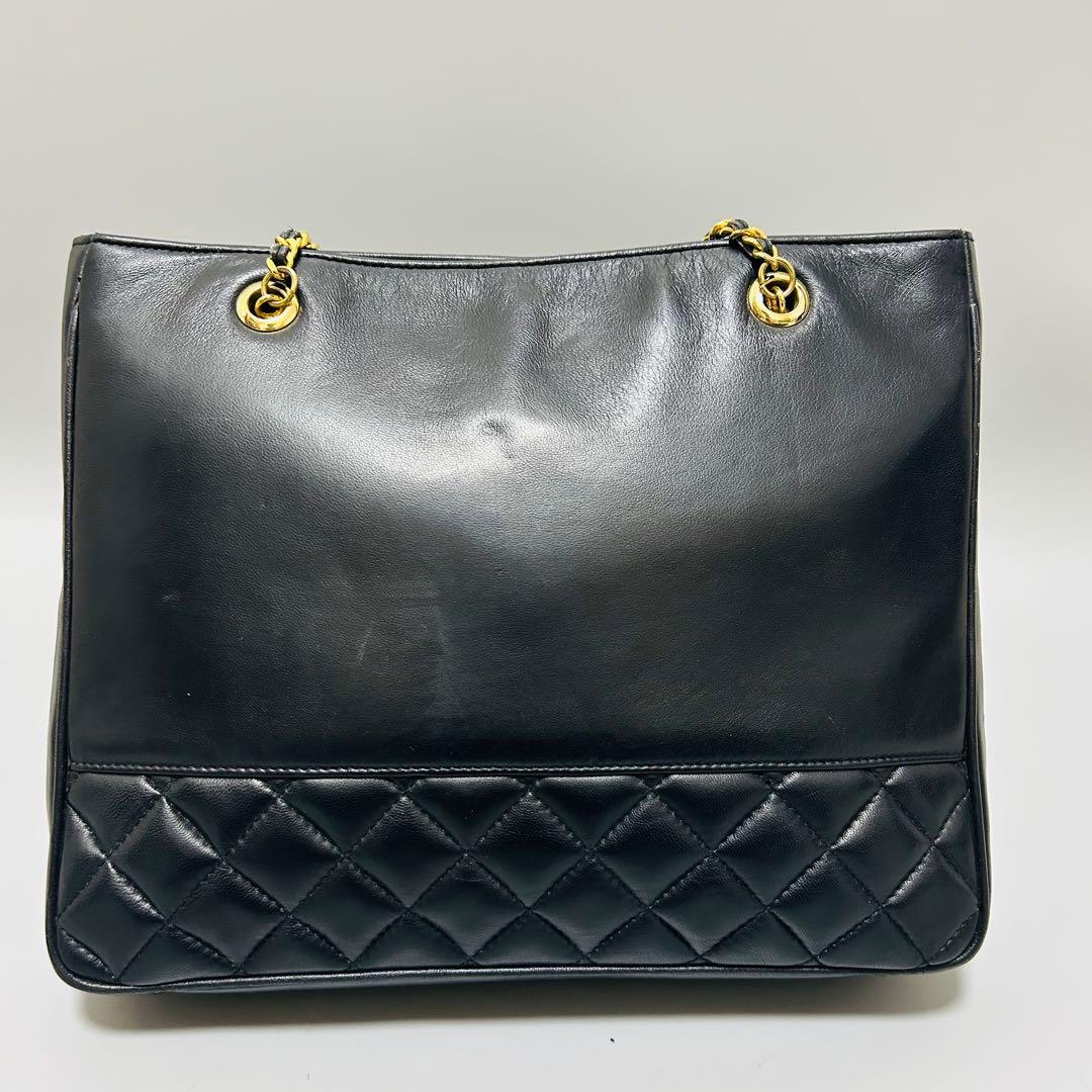 GIVENCHY ジバンシー レザー チェーン トートバッグ キルティング　黒