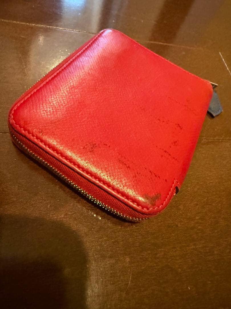 エルメス アザップ シルクイン コンパクト 刻印□P 2012年製 レッド 赤