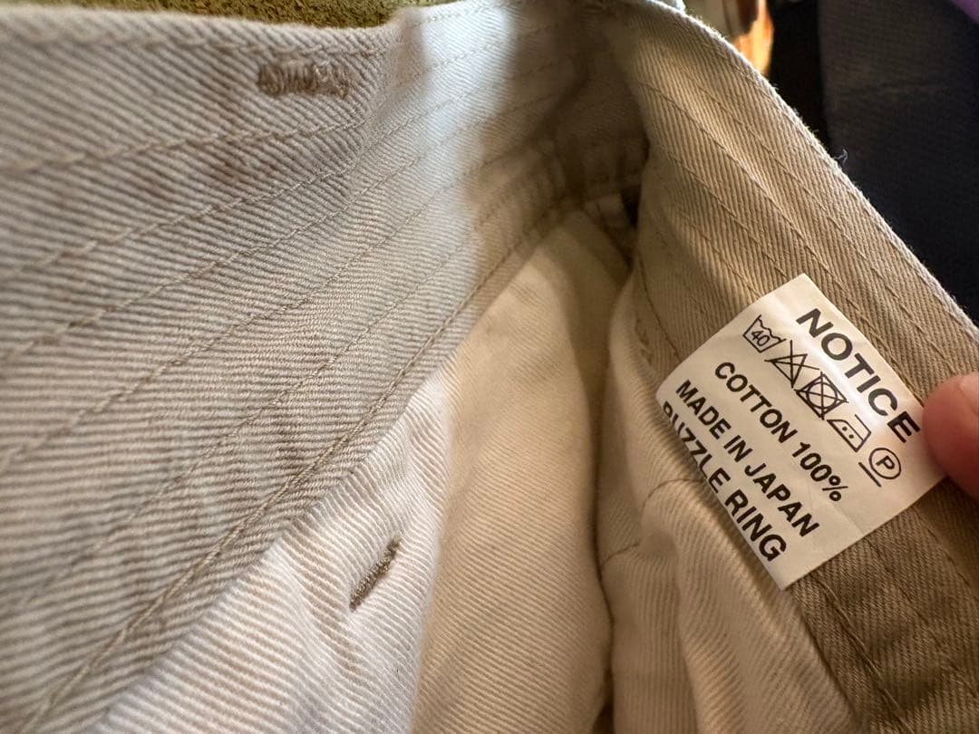 SASSAFRAS WHEEL BARROW PANTS カーキ