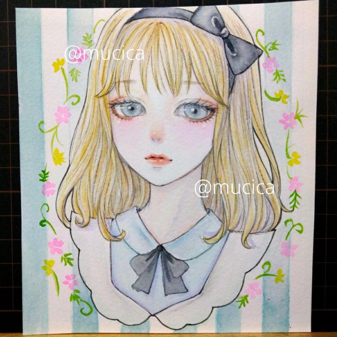 専用　手描きイラスト《不思議の国のアリス》水彩画　オリジナル