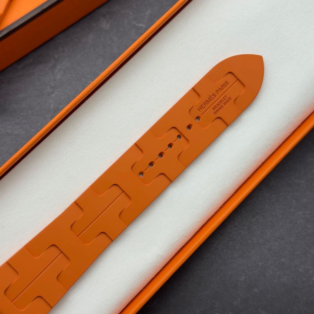 2751 ほぼ未使用　Apple Watch エルメス　キリム　オレンジ　ラバー