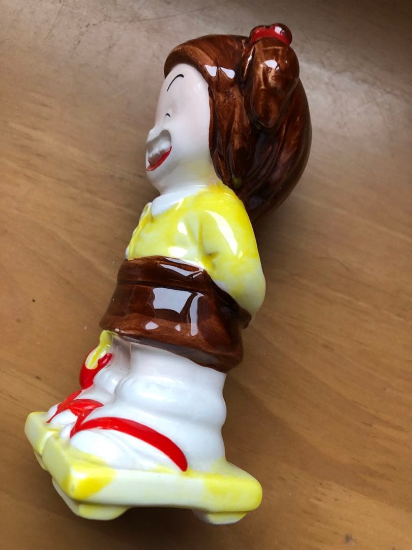 最終値下げ　希少！美品　じゃりン子チエ貯金箱　陶器製