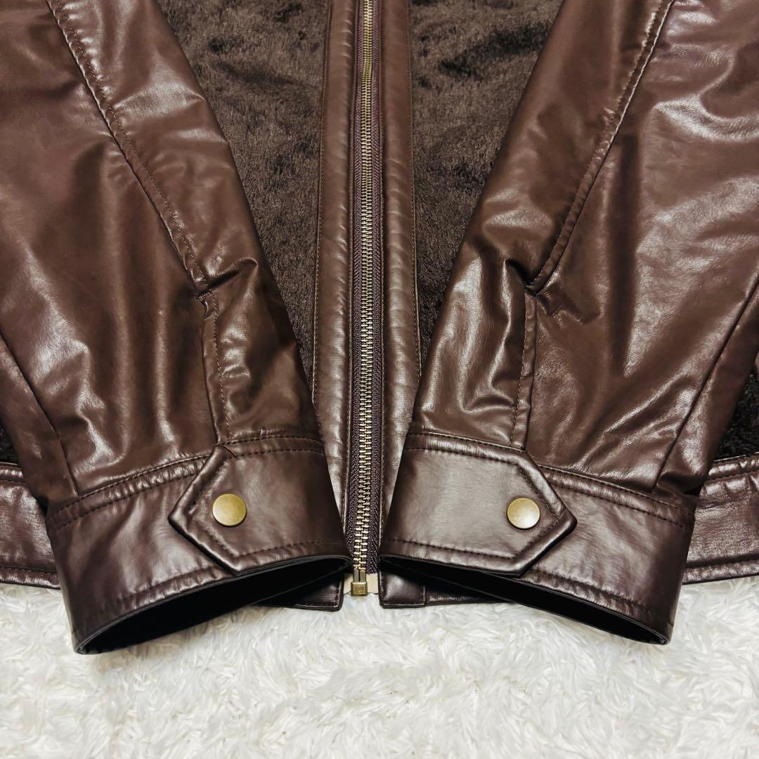 希少 00s y2k アディダス トラックジャケット 異素材 切替 ブラウン