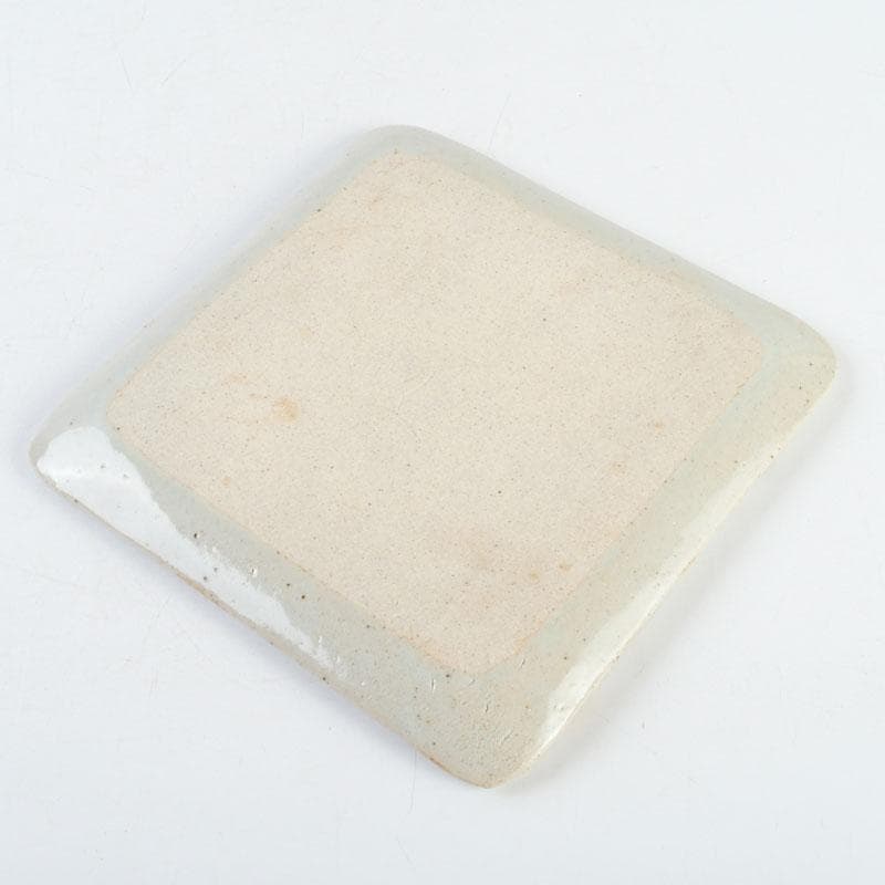 和食器　茶懐石　幸兵衛窯　絵変四方皿　銘々皿　五客　共箱　N　9375