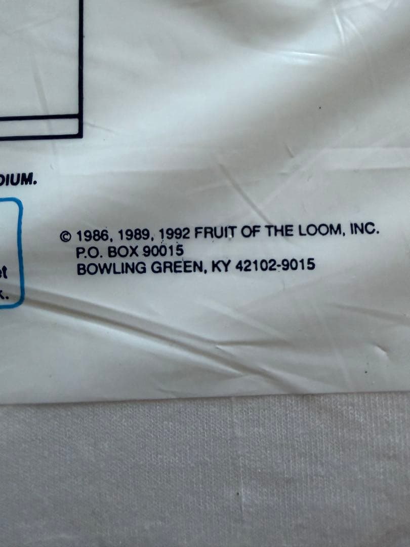 XLサイズ　80's FRUIT OF THE LOOM 無地3P Tシャツ