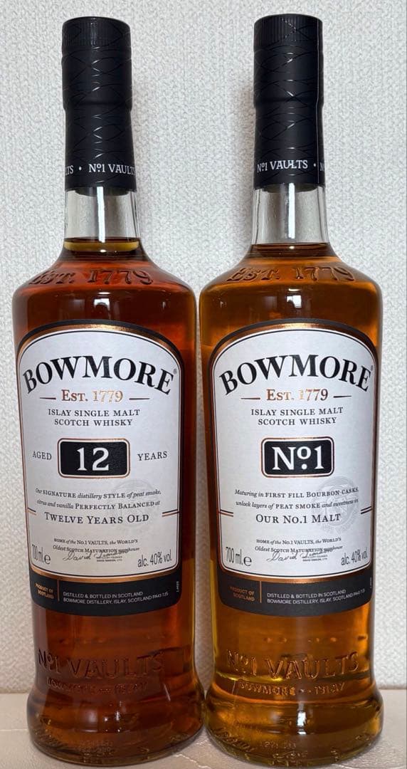 BOWMORE 12年 & No.1 セット 700ml×2