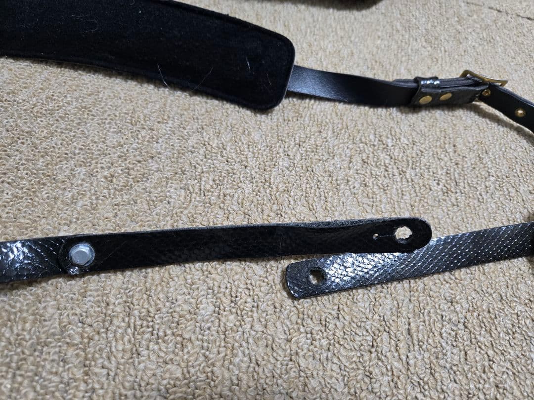 瀧川一郎モデル ギターストラップ 蛇柄 ビンテージ