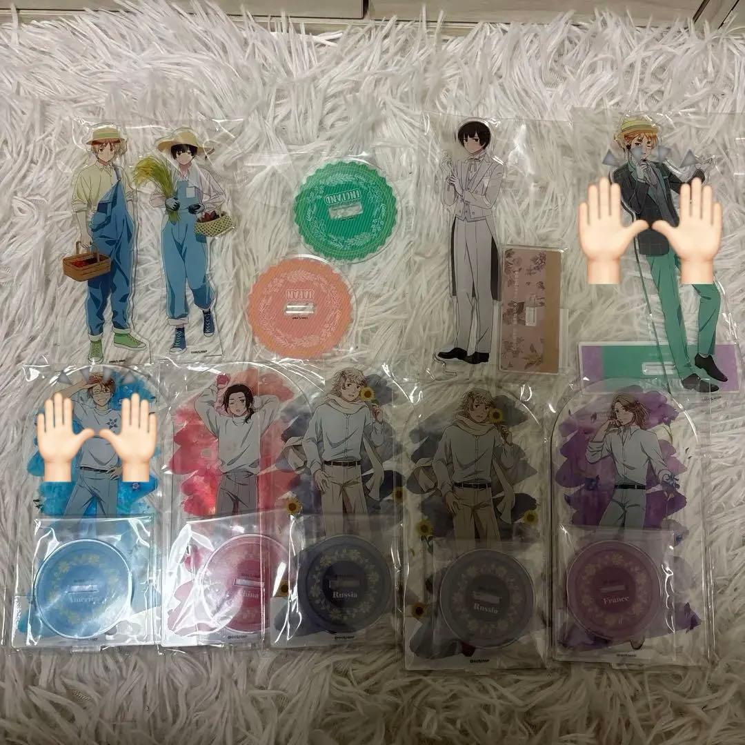 ヘタリア アクスタ バラ売り 日本 イギリス アメリカ 中国 フランス ロシア