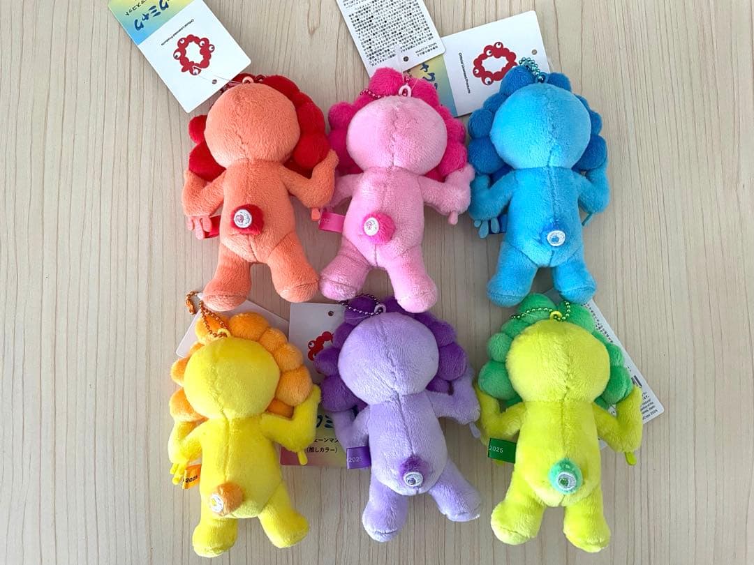 推しカラーミャクミャク　マスコットキーチェーン　6体セット