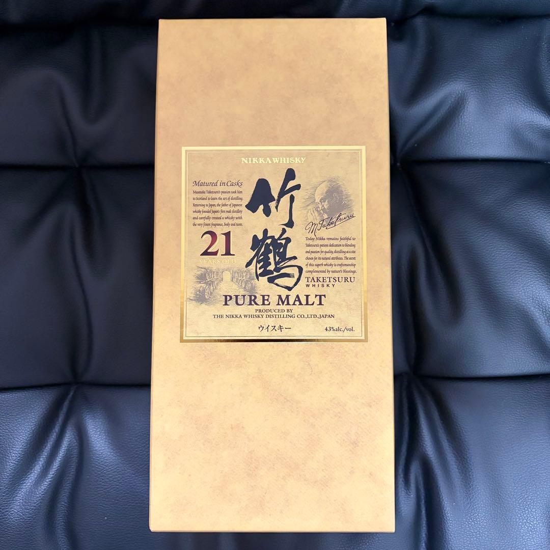 【希少・終売品】竹鶴 ニッカ 21年 ピュアモルト ウイスキー 新品