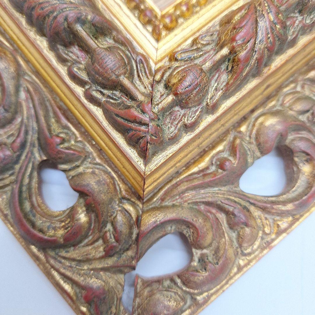 未使用/透かし模様　フィレンツェ額縁　油絵額縁