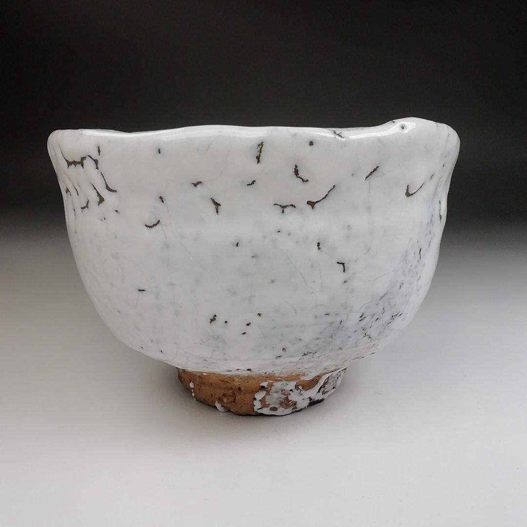 Ｔ９４８　『萩茶碗』『味舌隆司 造』『前大徳寺 福本積應 書付』　共箱　茶道具