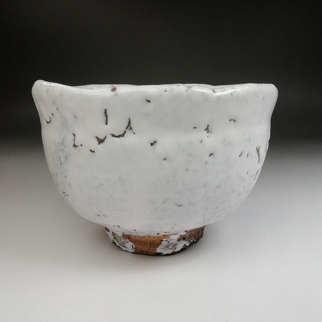 Ｔ９４８　『萩茶碗』『味舌隆司 造』『前大徳寺 福本積應 書付』　共箱　茶道具