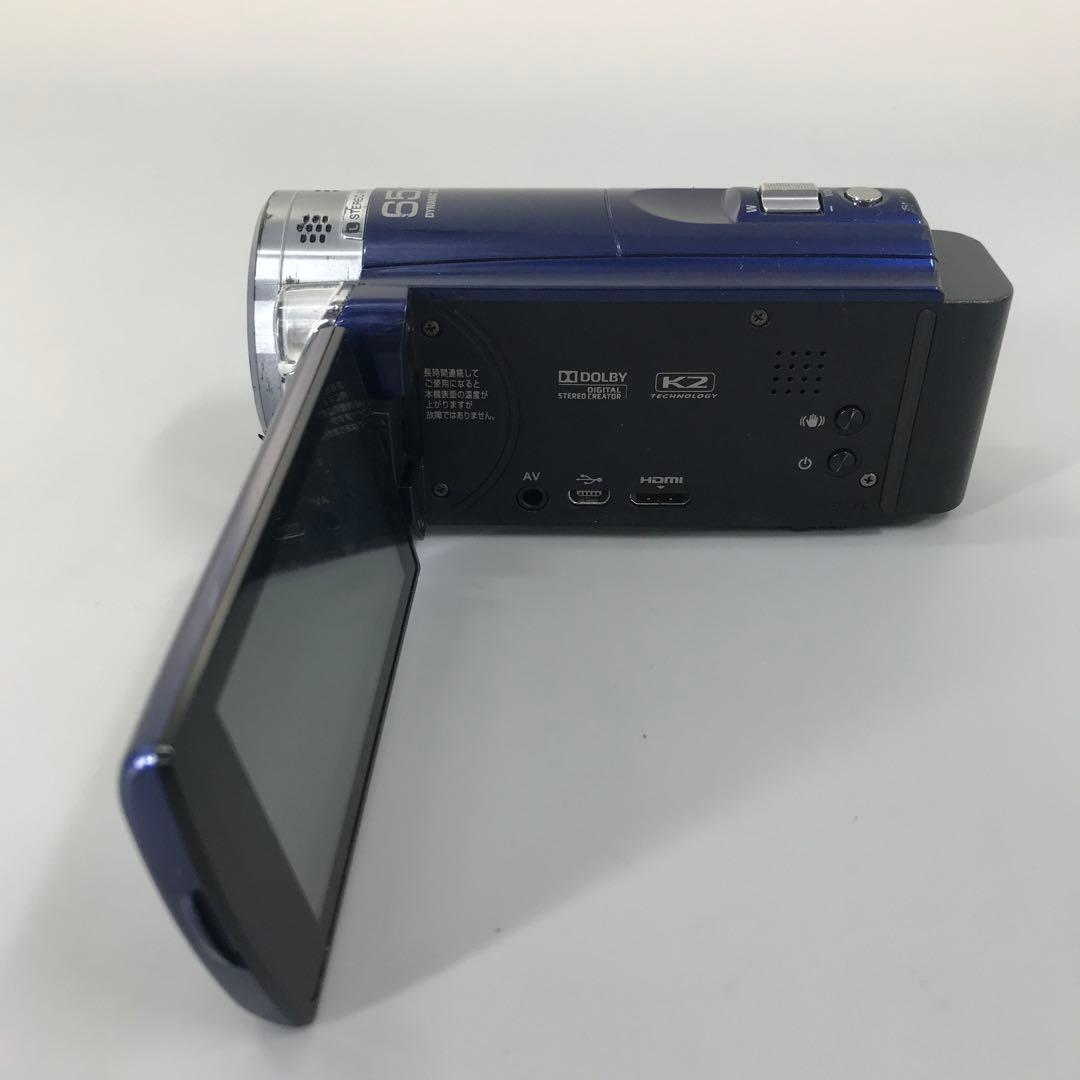 【美品】JVC ビデオカメラ　GZ-E565 Everio エブリオ 青