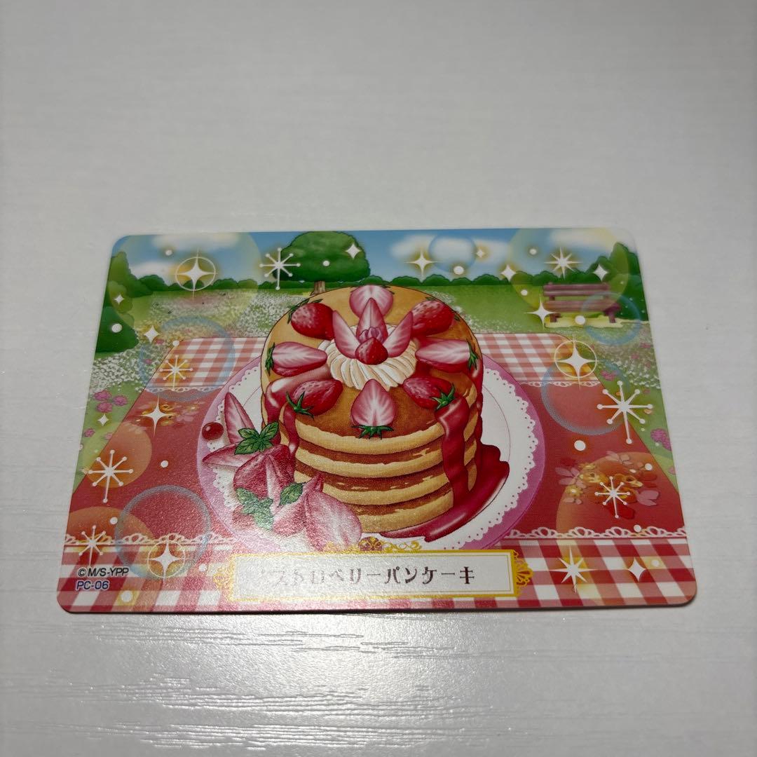 夢色パティシエール　マイスイーツカード　抹茶ロールケーキとストロベリーパンケーキ