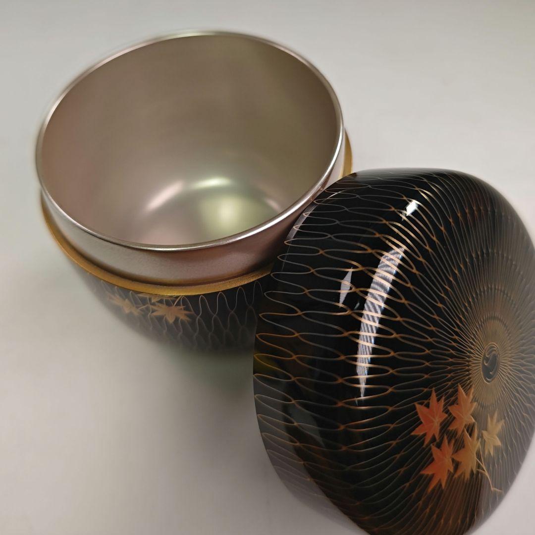 イ822 棗『網もみじ　内銀棗　共箱』『塗師作』茶道具　茶器