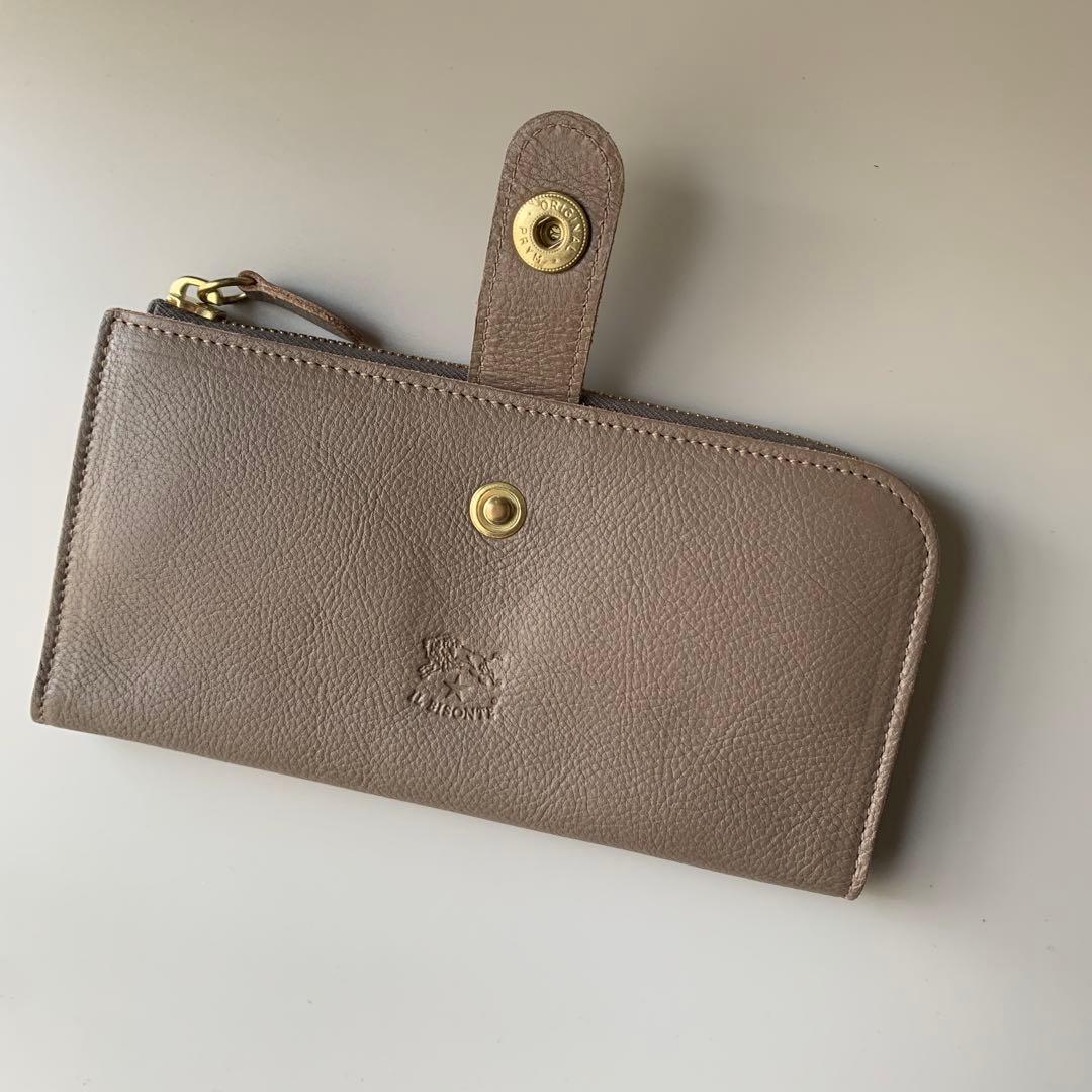 【新品】イルビゾンテ 長財布 二つ折り財布 グレー トルトラ