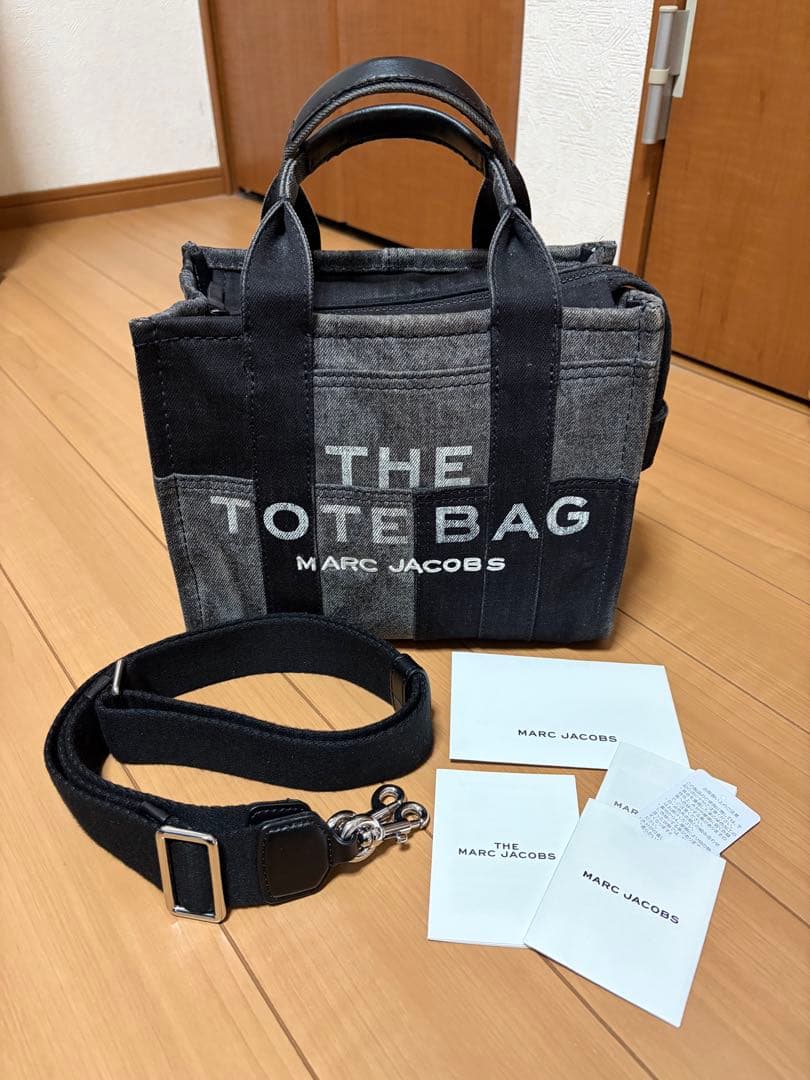 マークジェイコブス トートバッグ ショルダー 2way デニム 希少 ブラック