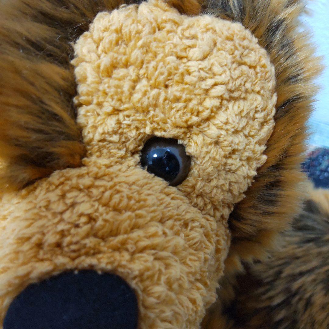 ディズニーベア　寝転び　寝そべり　ダッフィー　WDW　ブラウン　ぬいぐるみ　長毛