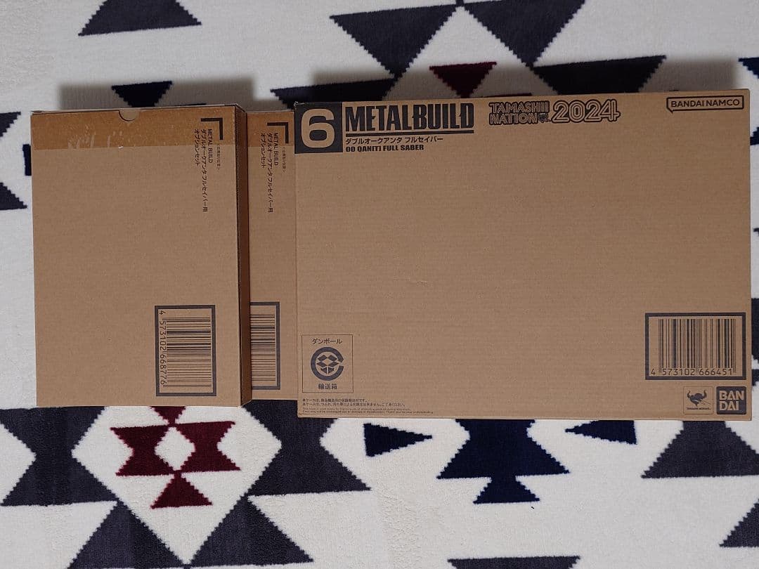 メタルビルド ダブルオークアンタフルセイバー+OPパーツ×2