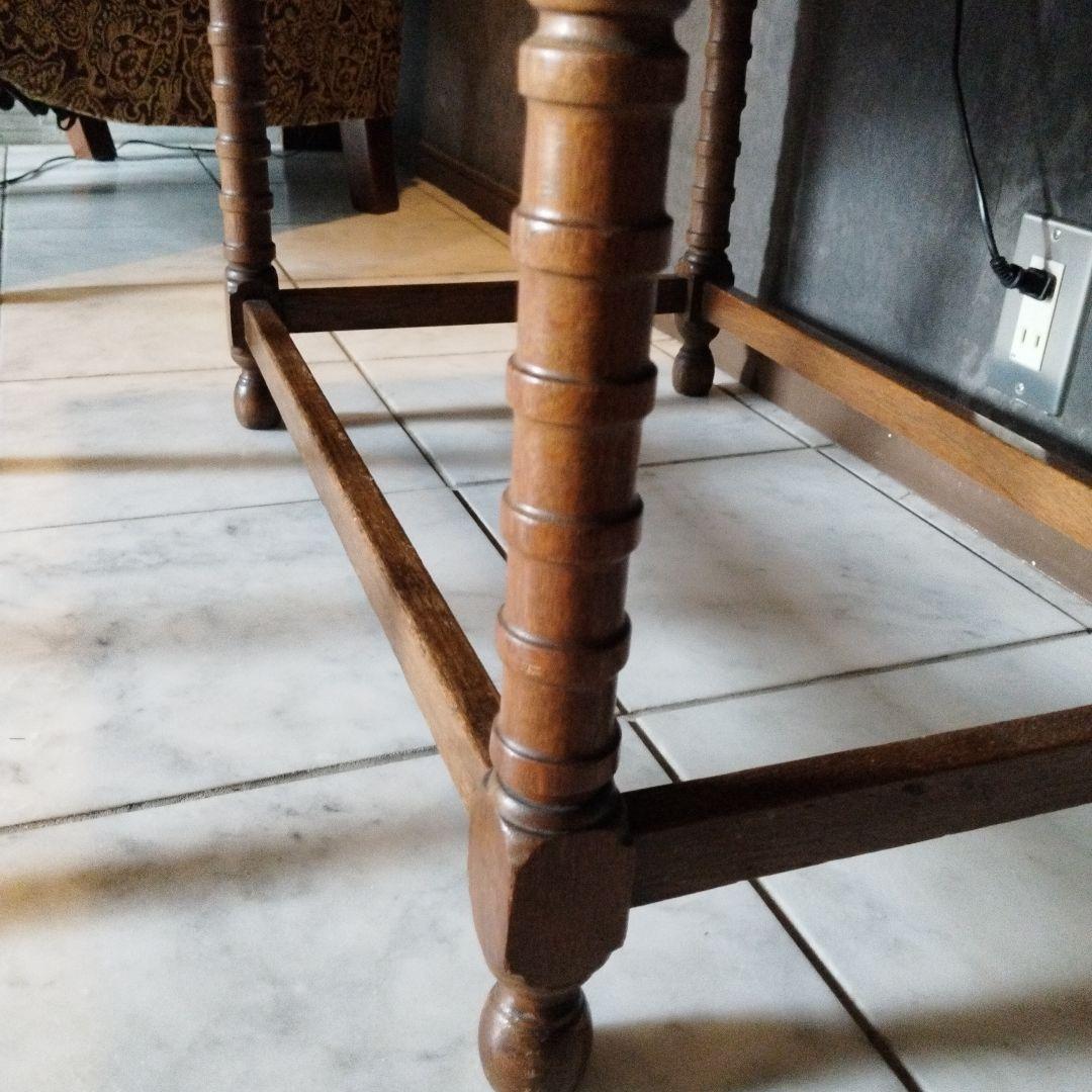 【発送11月末〜アンティーク 木製ドレッサー ミラー/コンセント付き/引出し2段