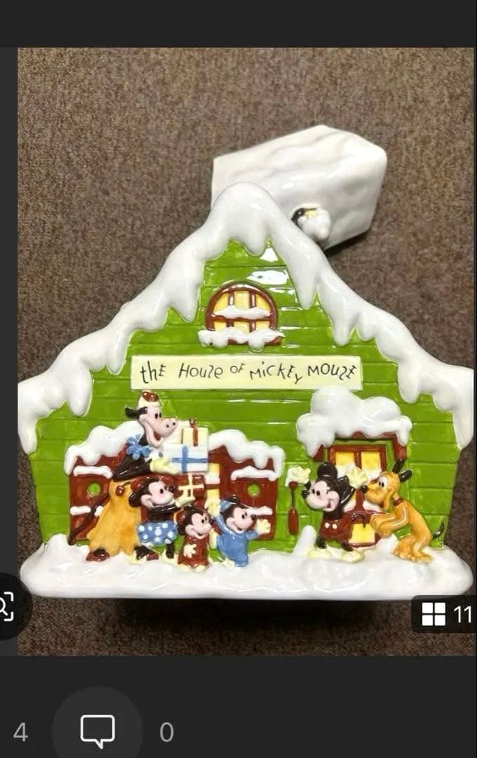 ハウスオブ ミッキーマウス クッキージャー 75周年記念 ビッグフィギュア