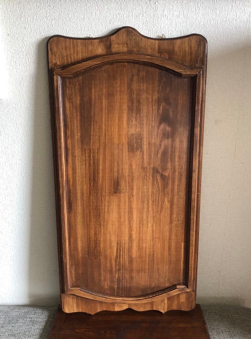 vintage チェリー材 ウッドボード パネル 看板 古道具 北欧 クラシカル