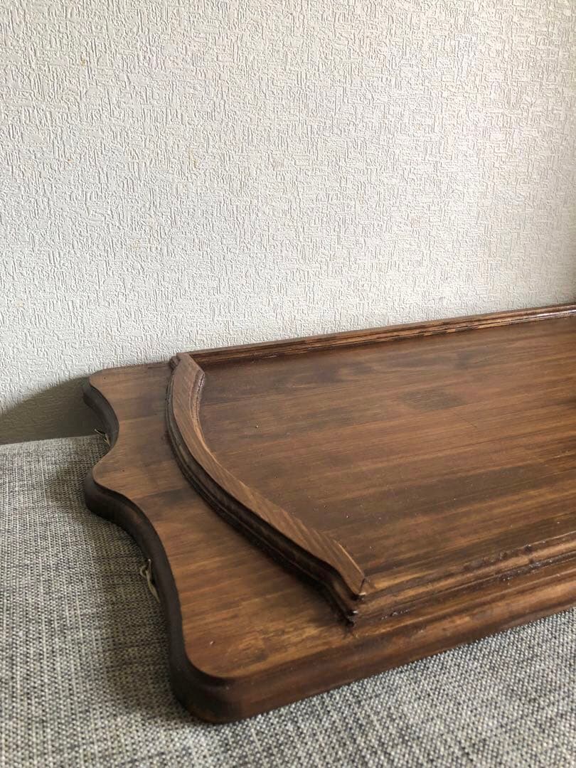 vintage チェリー材 ウッドボード パネル 看板 古道具 北欧 クラシカル