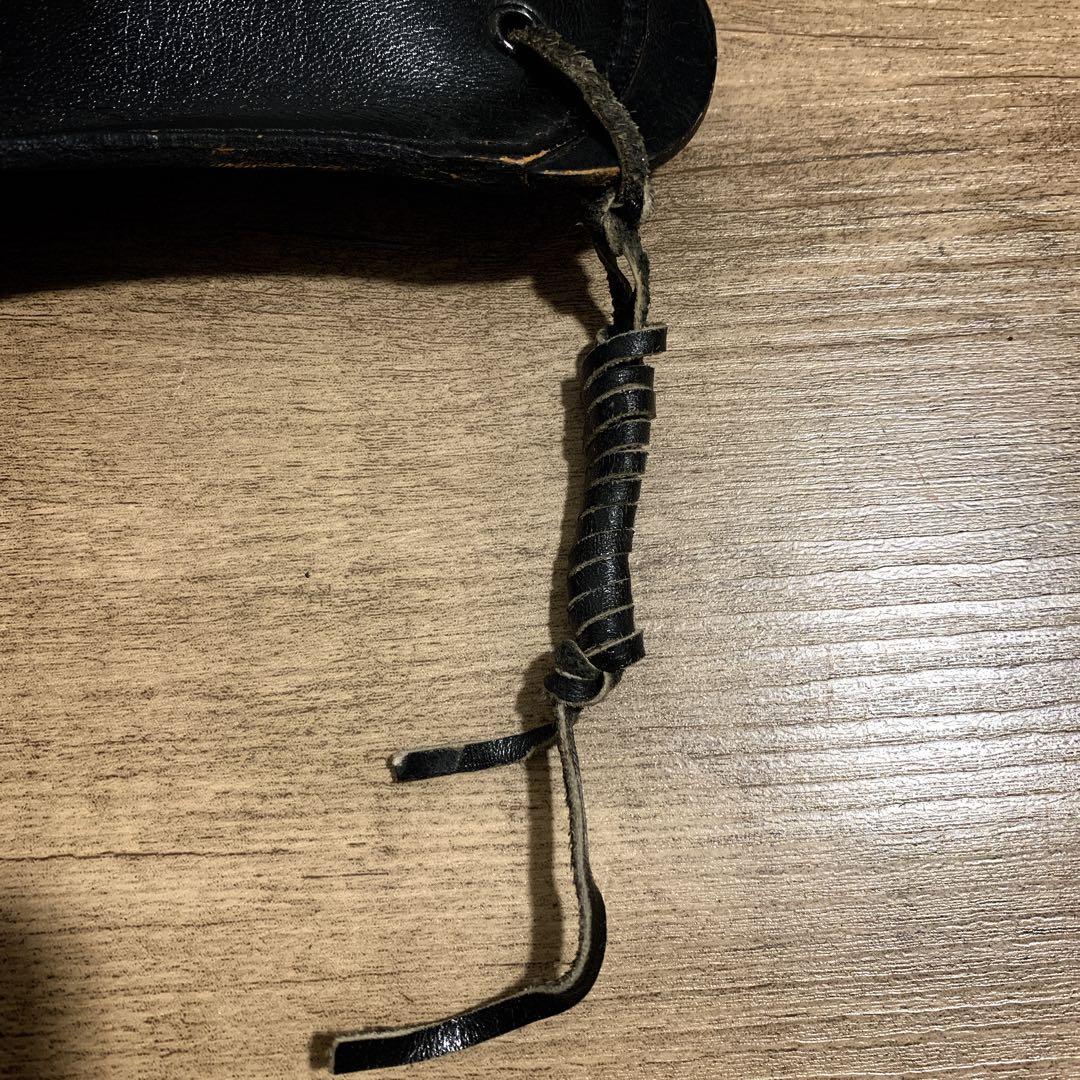 1980年代　国際産業　コクサイ　米軍 US刻印　本革　レザーホルスター　黒