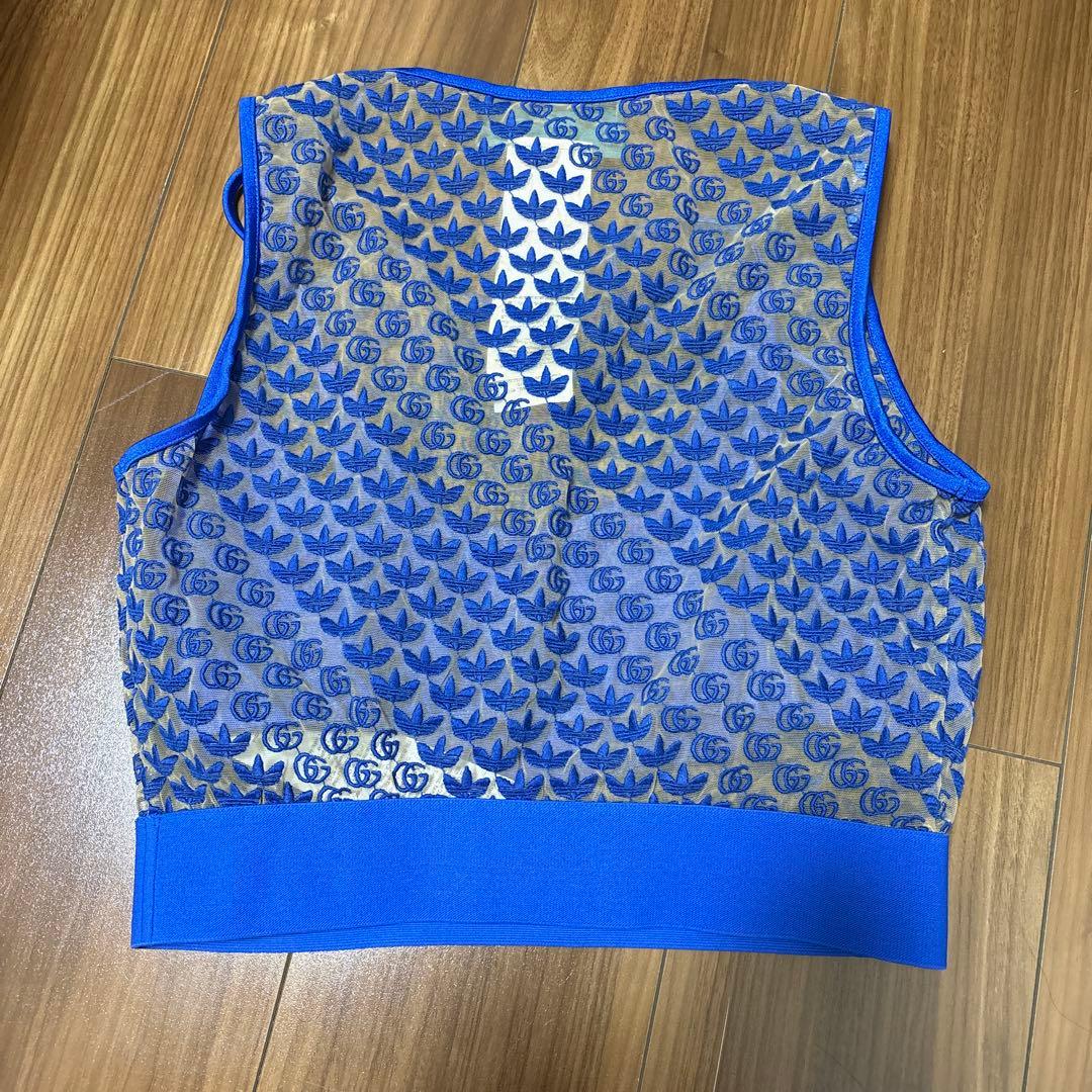 最最終値下げ！！adidas x Gucci GGチュールトップ ブルー