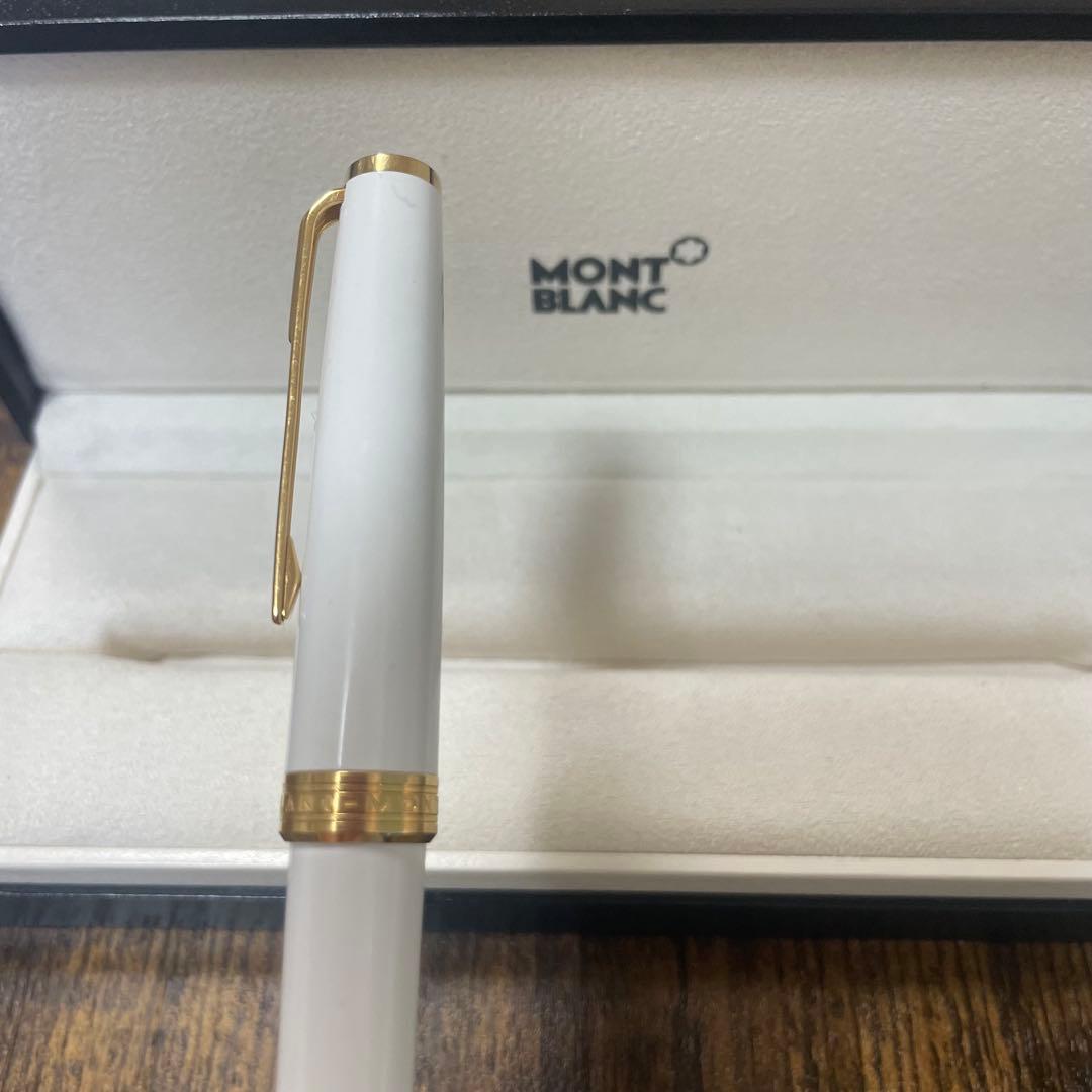 ☆即筆記可☆モンブラン PIX　ローラーボール　キャップ式　ホワイト　水性