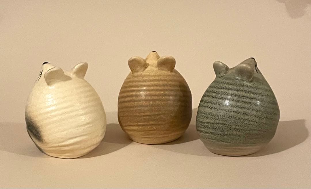 リサラーソン◆陶器製ねずみ◆3匹セット