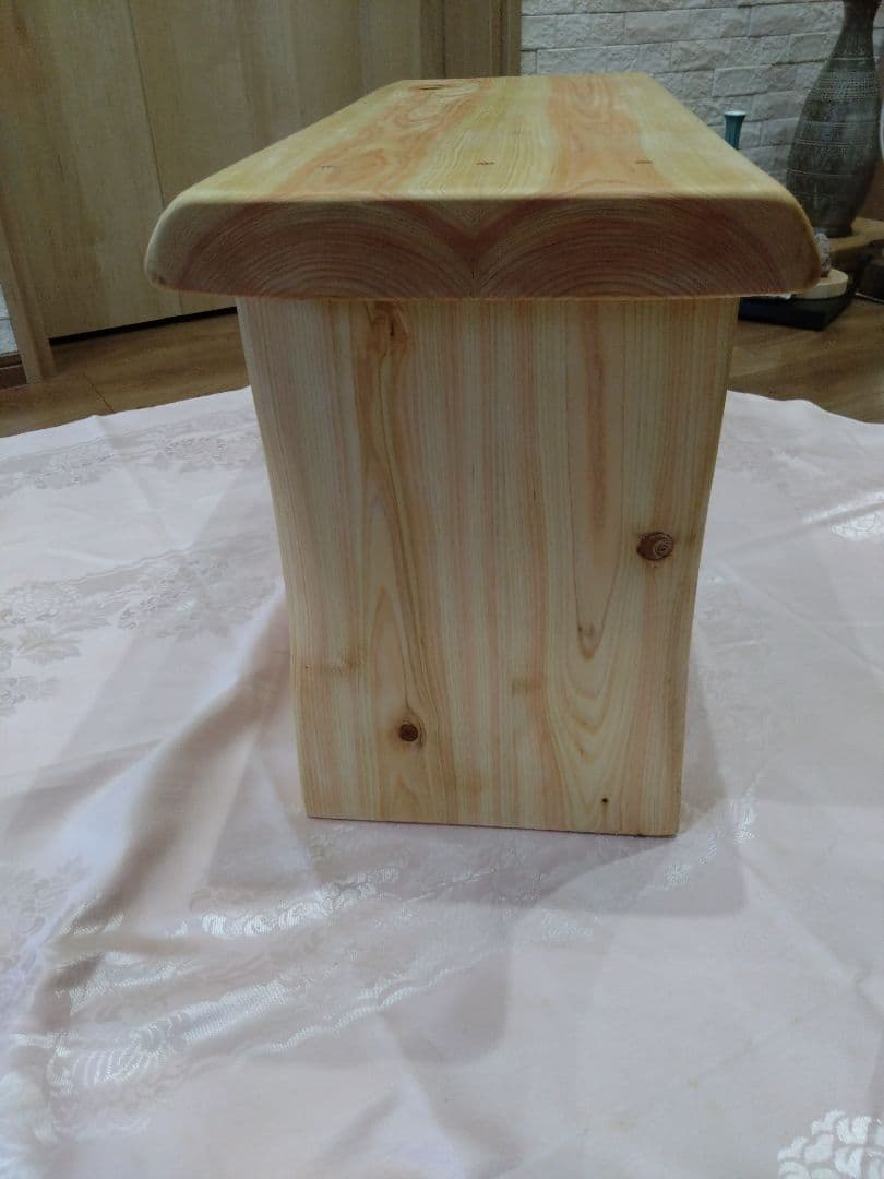 檜のベンチ73　mk♡❕　総檜造り　リビング、食卓のベンチ