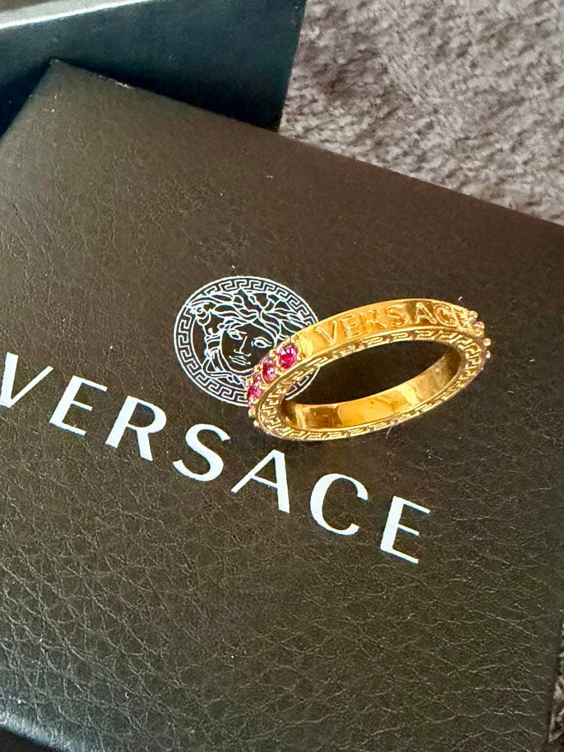 VERSACE ゴールド ピンク 指輪 リング