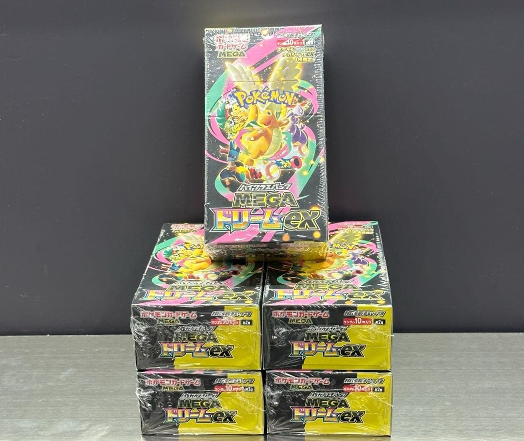 ポケモンカードゲーム MEGAドリームex シュリンク付き 5BOX