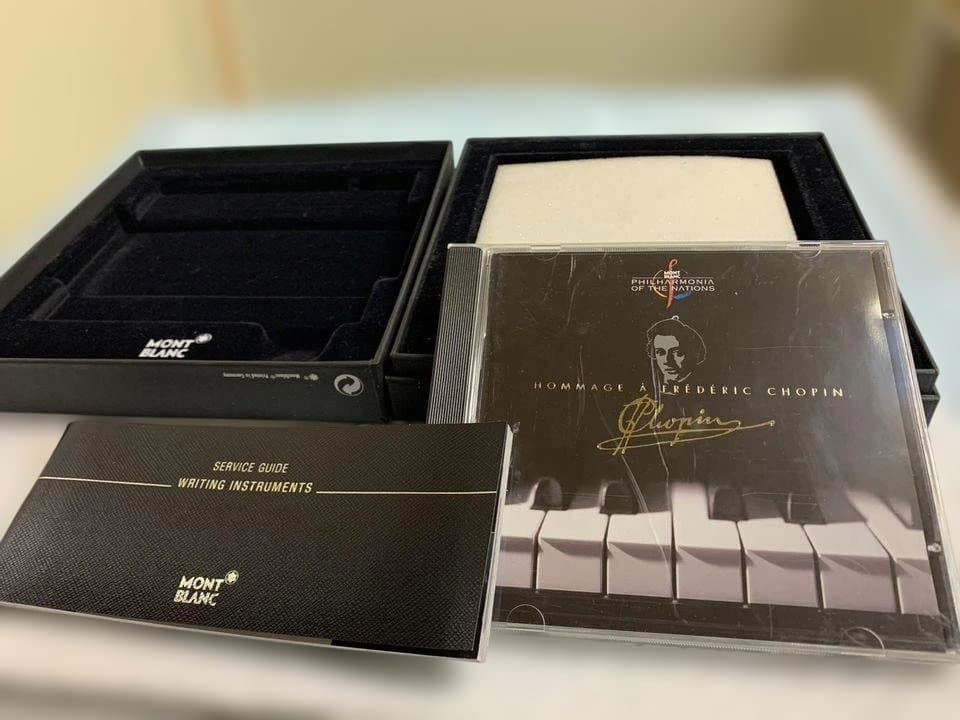 MONTBLANC マイスターシュテュック 万年筆 ペン先14K ショパンCD付