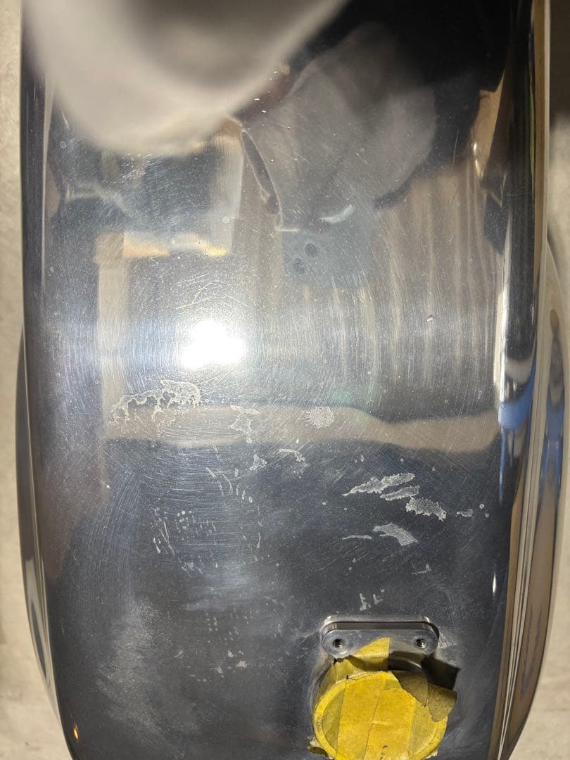 SR400 メタリックシルバータンク B級品