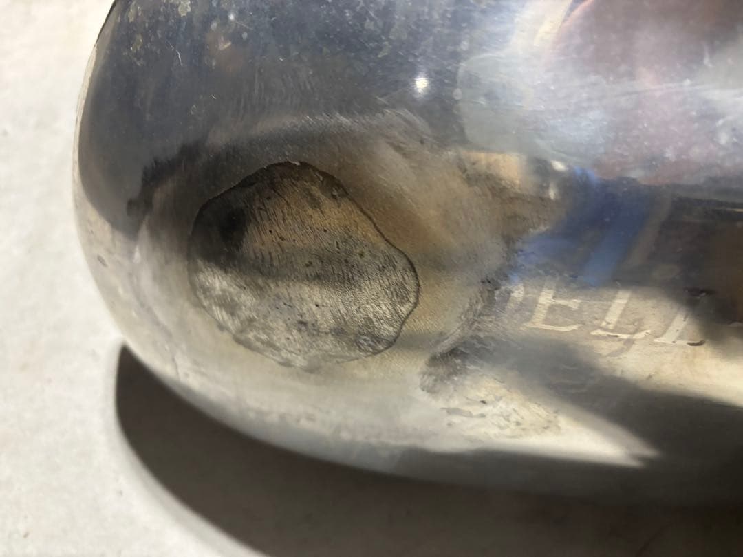 SR400 メタリックシルバータンク B級品